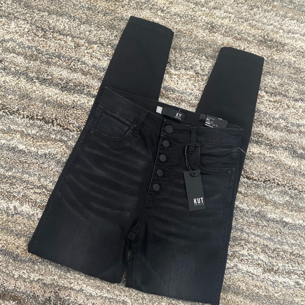 KUT From The Kloth High Rise Mia Fab Ab Skinny Jeans Sz 0 | KUT Skinny Jeans NWT